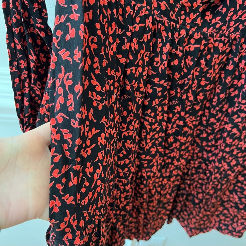 Ganni Printed Shirt Dress Crepe Material - Picture 4 of 10